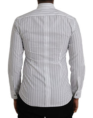 Men's Cotton Striped Shirt White