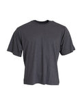 Men's Gray Cotton Round Neck Short Sleeve T-Shirt