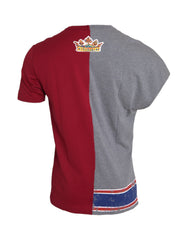 Men's Multicolor Graphic Short Sleeve T-Shirt Cotton