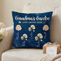 Nacimiento Personalizado Flor Suave Funda de Almohada con Nombre Decoración del Hogar Día de la Madre Cumpleaños Regalo para Mamá Abuela