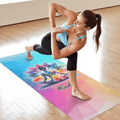 Acuarela personalizada Flor de Loto Super Absorbente Esterilla de Yoga con Nombre y Bolsillo de Malla Accesorios Deportivos Regalo de Cumpleaños para Mujer