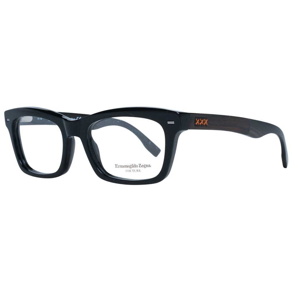Ermenegildo Zegna ER-1038898 Plastic Full-Rim Eyeglasses — Black