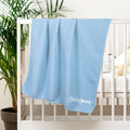 Nombre bordado personalizado suave manta de algodón Baby Shower regalo de cumpleaños para los recién nacidos los niños