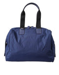Men's Blue Nylon Calfskin Hand Shoulder Duffel Bag