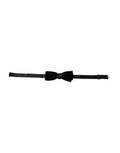 Black Velvet Cotton Adjustable Neck Men Bow Tie Silk