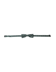 Mint Green Floral Adjustable Neck Men Bow Tie Silk