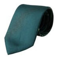 Green Printed Silk Adjustable Men Tie Dark