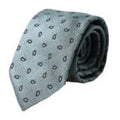 Green Silk Patterned Adjustable Men Tie