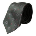 Dark Gray Silk Fantasy Adjustable Men Tie