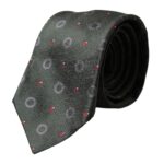 Dark Gray Silk Fantasy Adjustable Men Tie