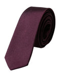 Bordeaux Solid Silk Adjustable Men Tie