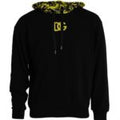 Men's Black Logo Cotton Hooded Sweatshirt Sweater Clothing