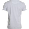 Men's White Cotton Roundneck Short Sleeve T-Shirt
