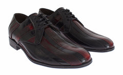 Men's Black Bordeaux Leather Dress Formal Shoes