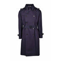Blue Cotton Men Trench Coat Clothing