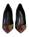 Women's Python Leather Pump Multicolor Cotton