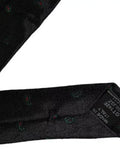 Black Fantasy Silk Adjustable Men Tie