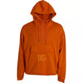 Men's Orange Hooded Pullover Sweatshirt Sweater Cotton Clothing