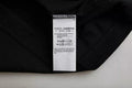Black Cotton Round Neck Short Sleeves Men T-Shirt