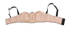 Women's Black Straps Pink Balconcino Bra Clothing