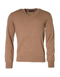 Men's Cashmere V-Neck Sweater Brown