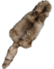 Women's Brown Frost Fox Fur Neck Warmer Winter Scarf