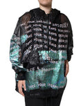 Women's Multicolor Print Hooded Sweatshirt Sweater Polyester Clothing