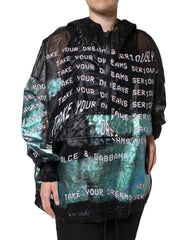 Women's Multicolor Print Hooded Sweatshirt Sweater Polyester Clothing