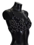 Women's Black Millennials Star Non Wire Cotton Bra Underwear And White Clothing