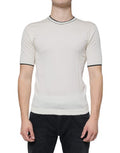 Men's Off White Cashmere Short Sleeves T-Shirt