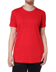 Women's Cotton Crew Neck T-Shirt Red