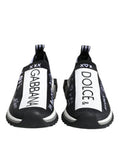 Women's Black White Sorrento Low Top Sneakers Shoes And Polyester Nylon Elastane