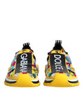 Women's Yellow Sorrento Crystals Low Top Sneakers Shoes