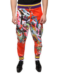 Men's Multicolor Printed Jogger Sweatpants Pants Polyester