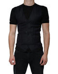 Men's Black Leather Waistcoat Dress Formal Vest Wb