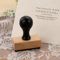 Personalizado El Futuro Sr. y Sra. Dirección Signo Portátil Sello Autoentintado con Tinta y Nombre Boda Compromiso Regalo para Recién Casados Parejas