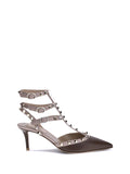 Tacón Valentino Garavani Rockstud — Marrón