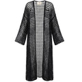 Midnight Net Robe in Black