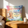 Personalizada acuarela foto corazón pata impresión suave almohada cubierta con nombre simpatía Memorial regalo para mascota propietario familia