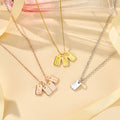 Personalizado 1-5 Initials Tag Pendant Necklace Dainty Jewelry Día de la Madre Cumpleaños Aniversario Regalo para la Madre Abuela