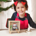 Cara traviesa personalizada Animales gruñones Hucha de madera transparente Hucha con nombre Decoración de escritorio Cumpleaños Día del niño Regalo para niños