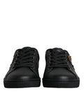 Black London Sacred Heart Men Sneakers Shoes Calf Leather
