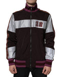 Multicolor Full Zip Jersey Men Bomber Jacket Polyester Clothing