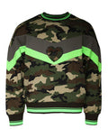 Men's Multicolor Camouflage Sweatshirt Sweater Cotton Polyester Clothing