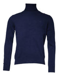 Men's Virgin Wool & Cashmere Blend Turtleneck Navy