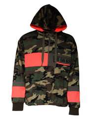 Multicolor Camouflage Hooded Men Sweatshirt Sweater Cotton Polyester Clothing
