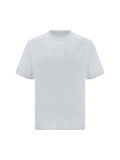 Brunello Cucinelli Double-Layer Hems Cotton T-Shirt — White
