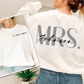 Personalizado Sr. y Sra. Numeral Romano Pareja Sudadera Camiseta a juego con el nombre de la familia Luna de miel Regalo de boda para los recién casados Parejas