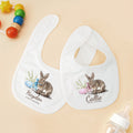 Babero personalizado con nombre y huevo de Pascua Baby Shower Regalo de Pascua para recién nacidos