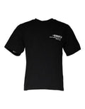 Men's Black Amore Print Cotton Crew Neck T-Shirt